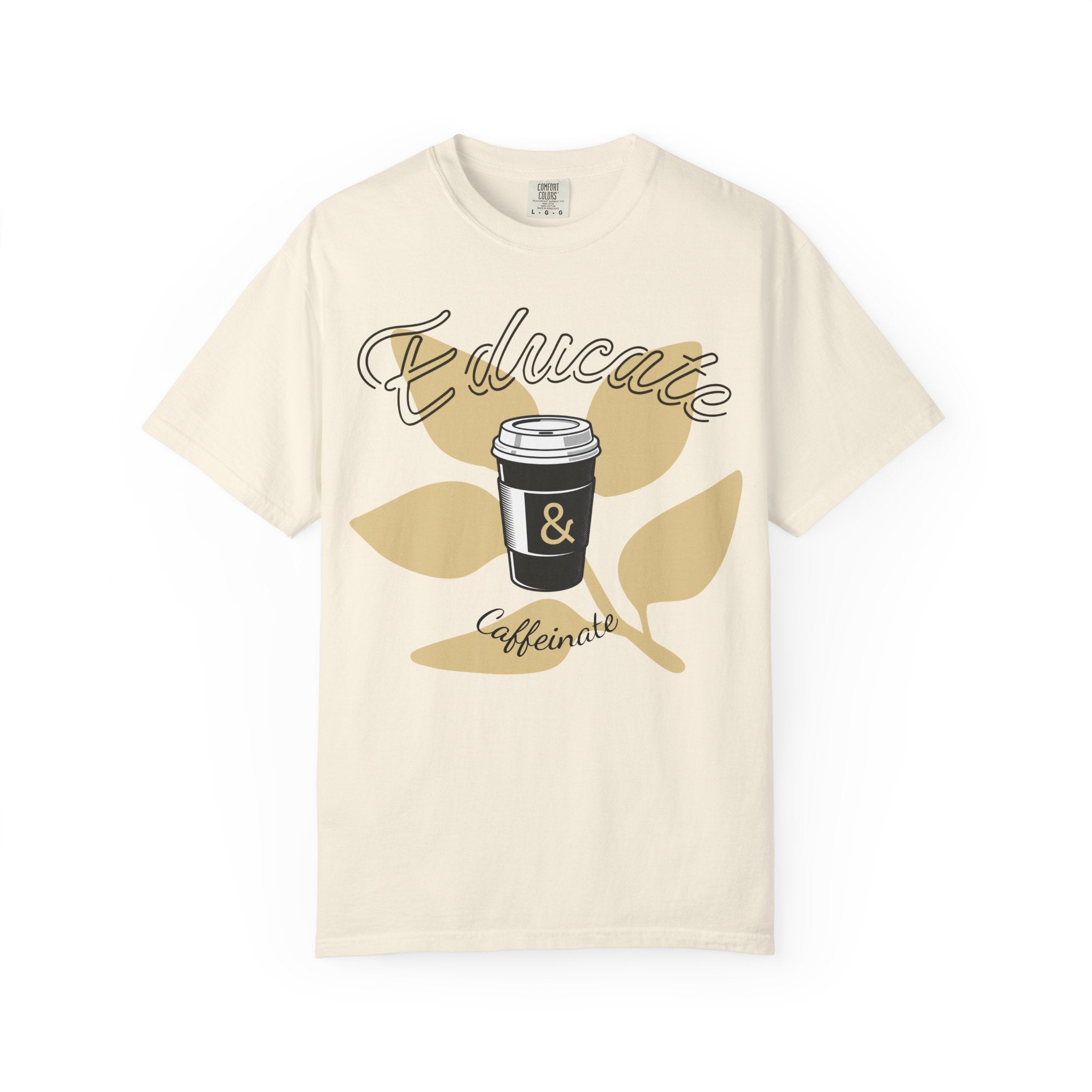 Educate & Caffeinate T-Shirt | Coffee Cup Teacher Tee