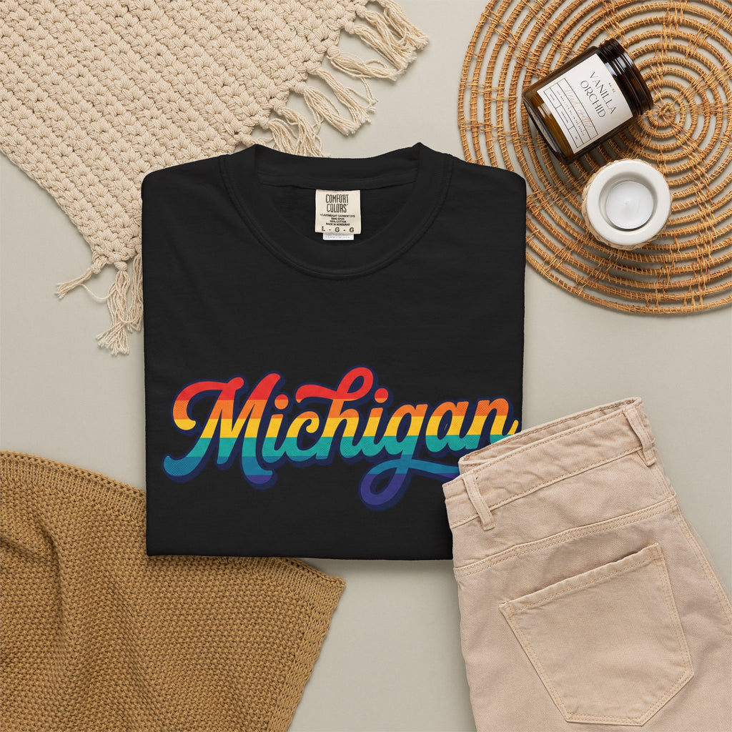 Rainbow Pride Michigan T-shirt | State Shirt