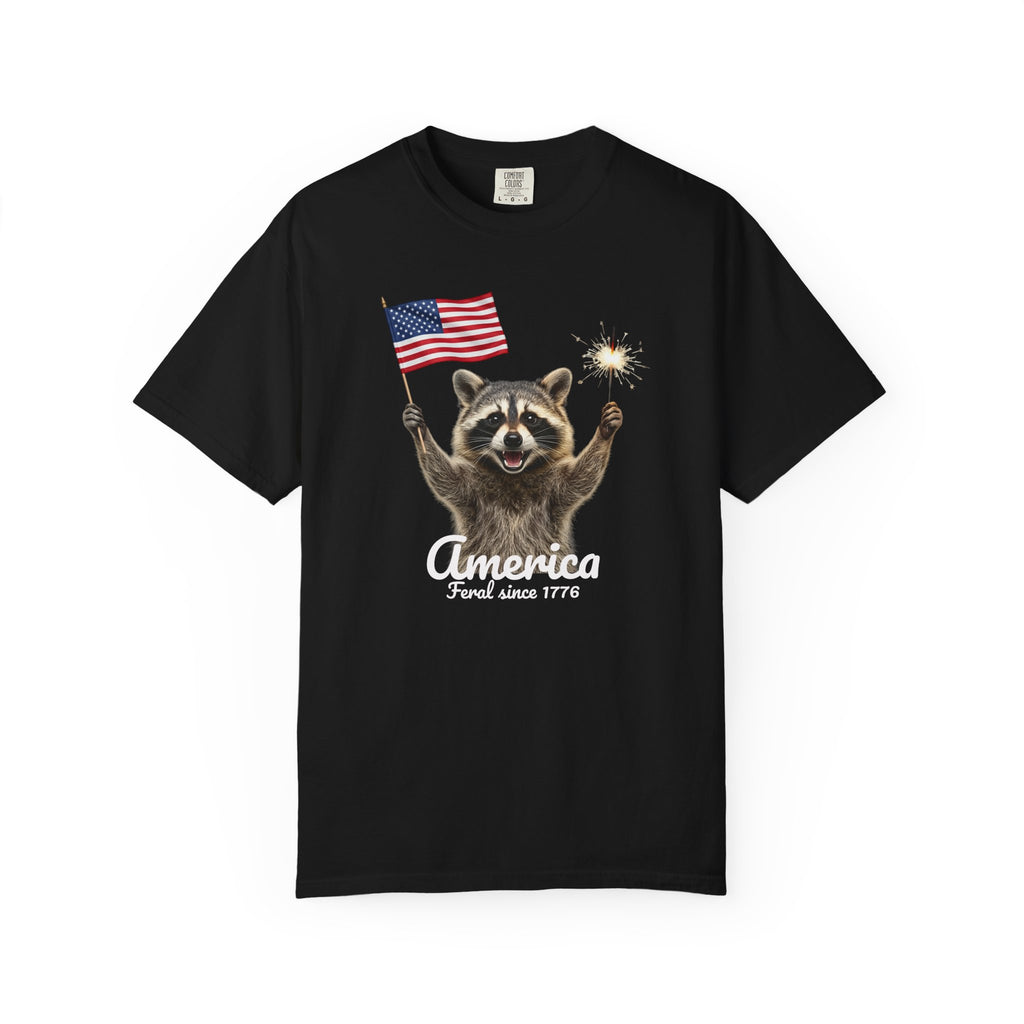 Patriotic Raccoon T-Shirt — "America 1776" Tee
