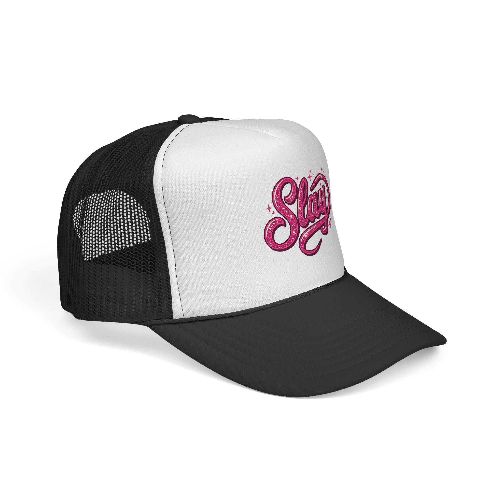Slay Pink Script Trucker Cap