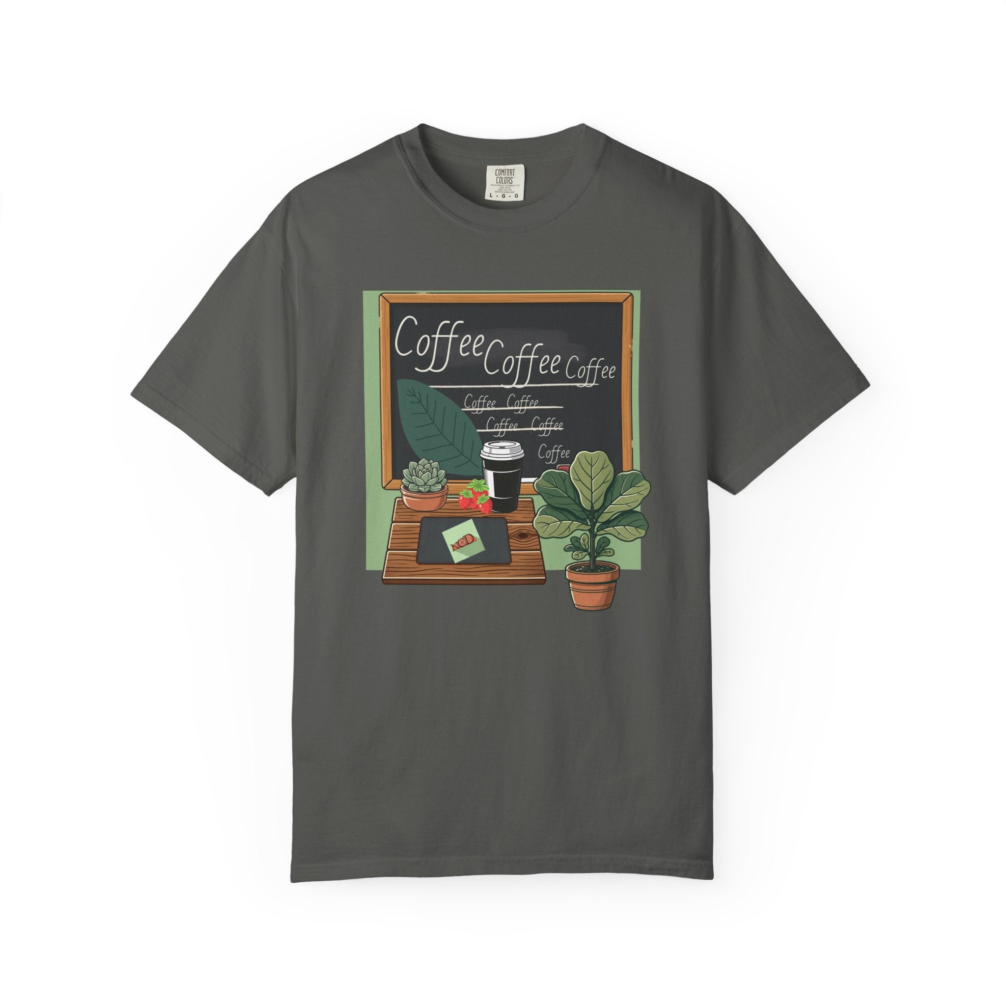 Coffee Shop Chalkboard Teacher T‑Shirt — Cozy Café Design