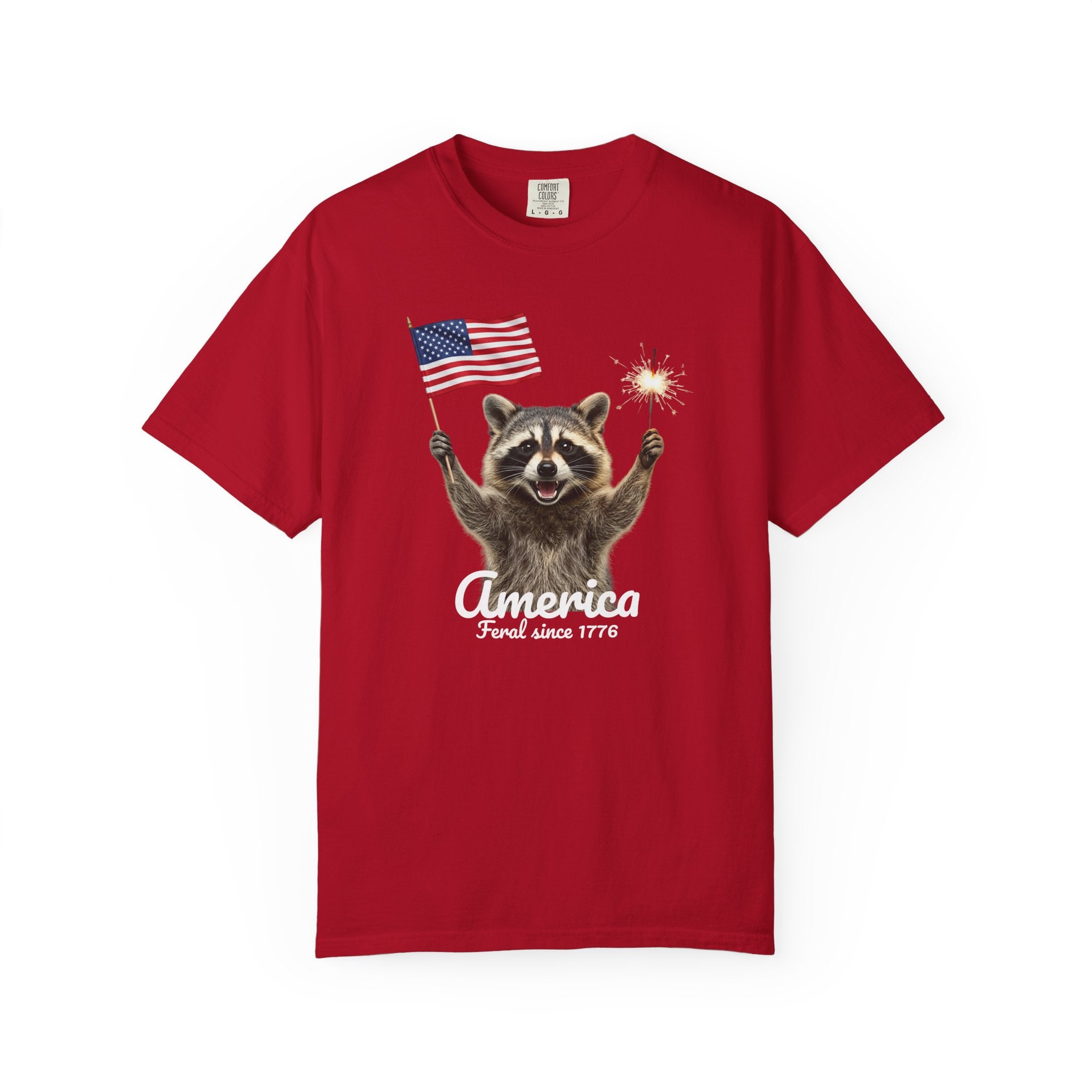 Patriotic Raccoon T-Shirt — "America 1776" Tee