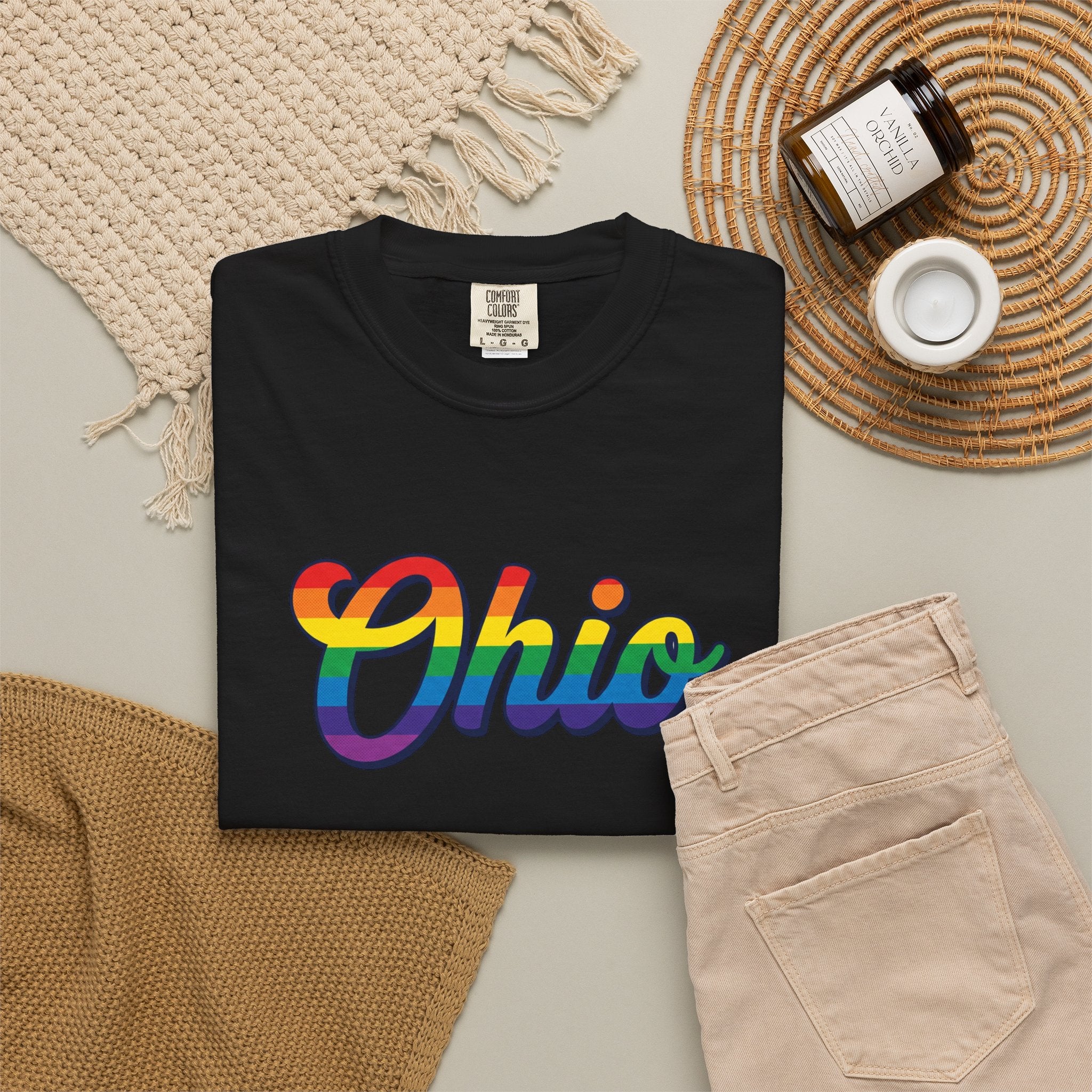Rainbow Pride Ohio T-shirt | State Shirt