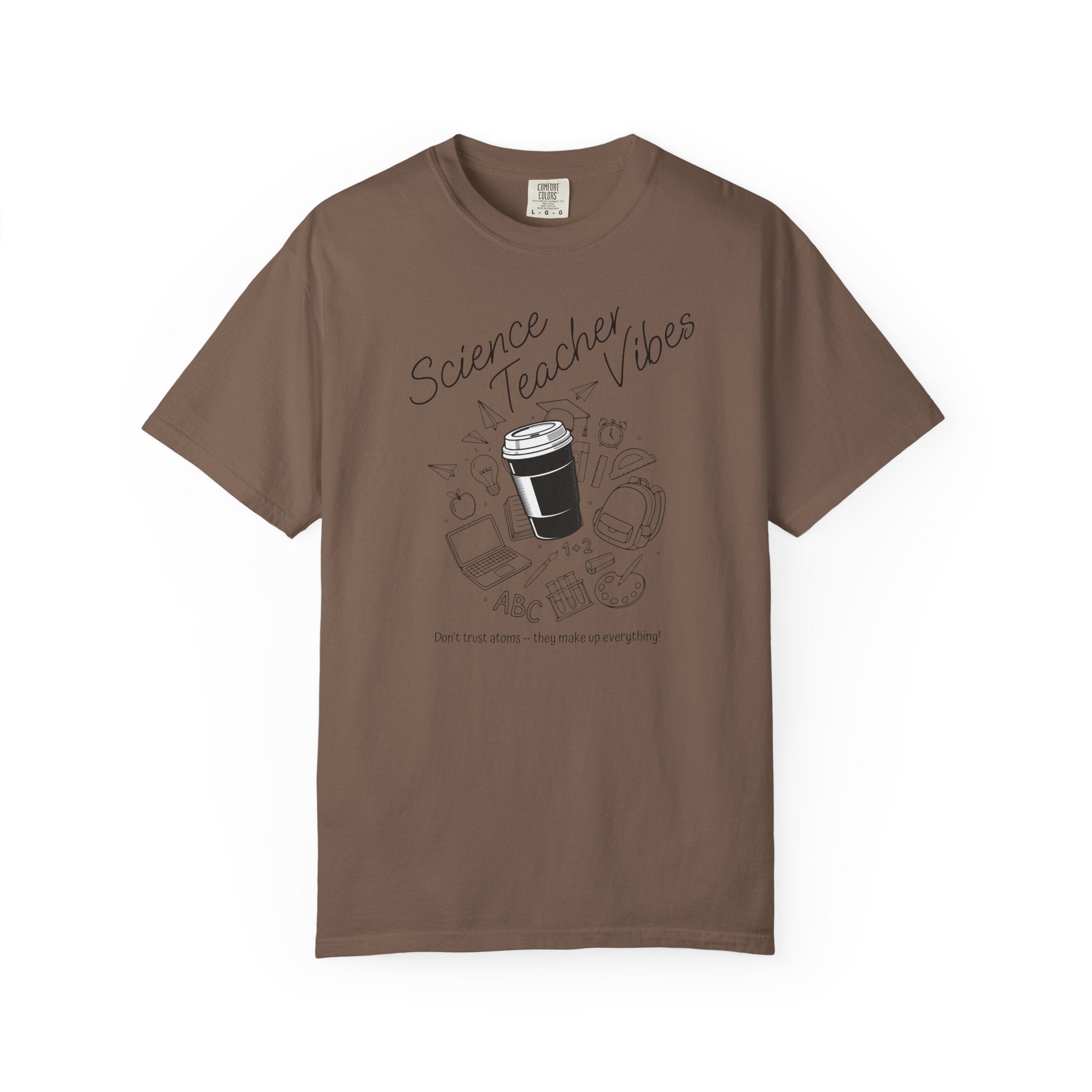 Science Teacher Vibes Doodle T-shirt | School Supplies Illustration