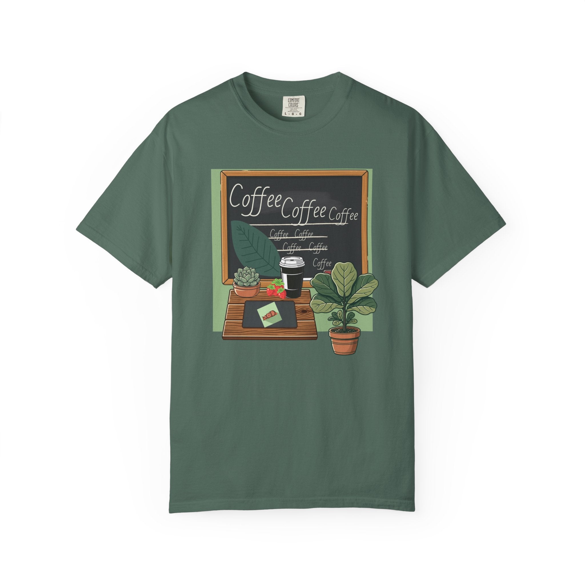 Coffee Shop Chalkboard Teacher T‑Shirt — Cozy Café Design