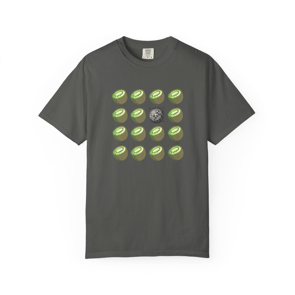 Kiwi All The Time Disco T-Shirt — Pop Art Fruit Design
