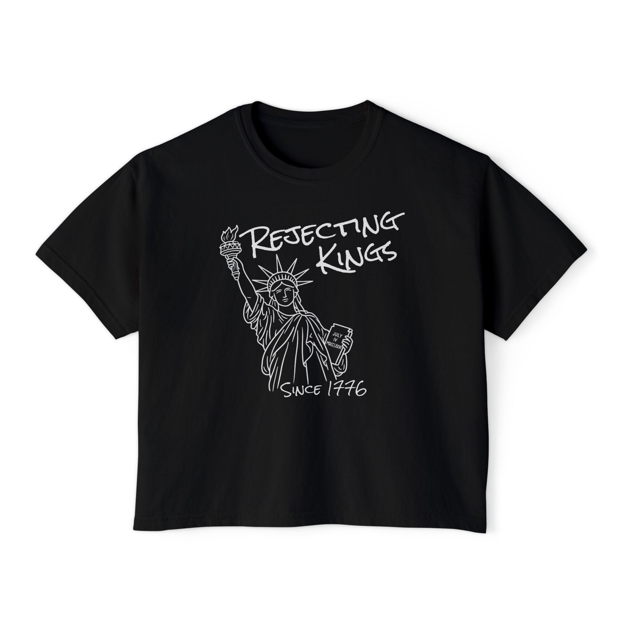 Graphic Tee — "Rejecting Kings Since 1776" Statue of Liberty Shirt