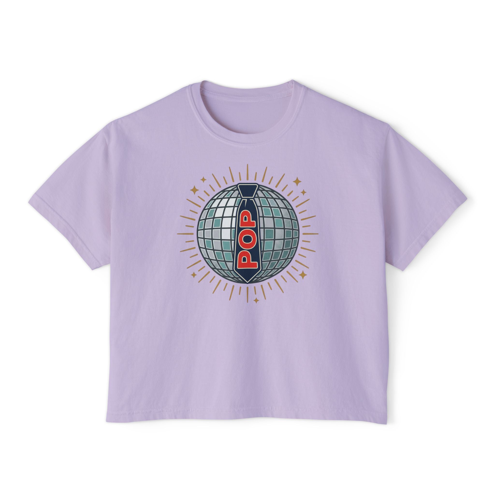 Disco Mirror Ball POP Tee | Women's Boxy Tee