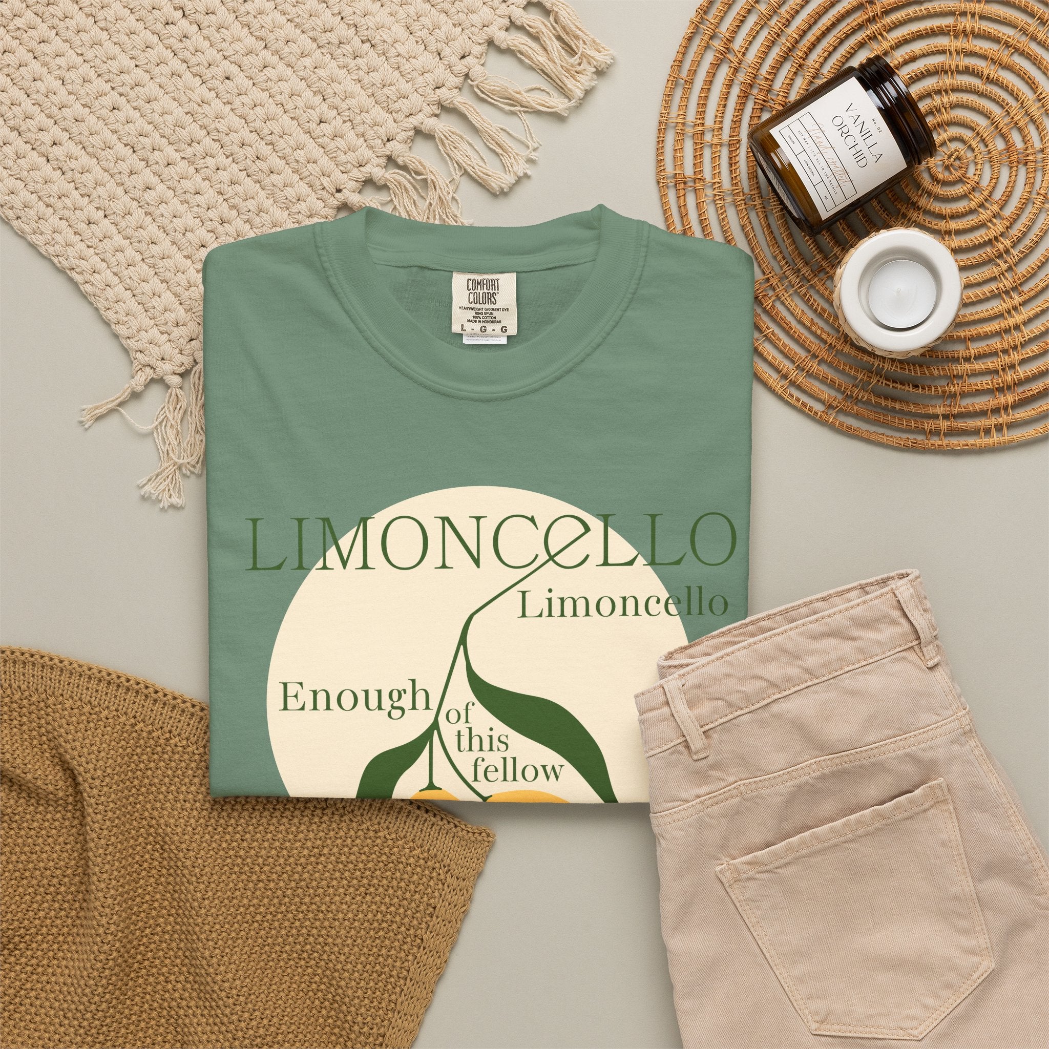 Limoncello Lemon Graphic T-Shirt — "Enough of this Fellow" Resist Vintage Citrus Tee