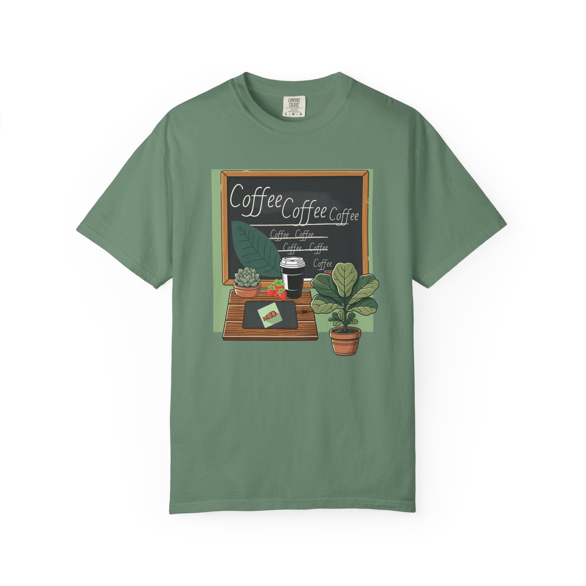 Coffee Shop Chalkboard Teacher T‑Shirt — Cozy Café Design