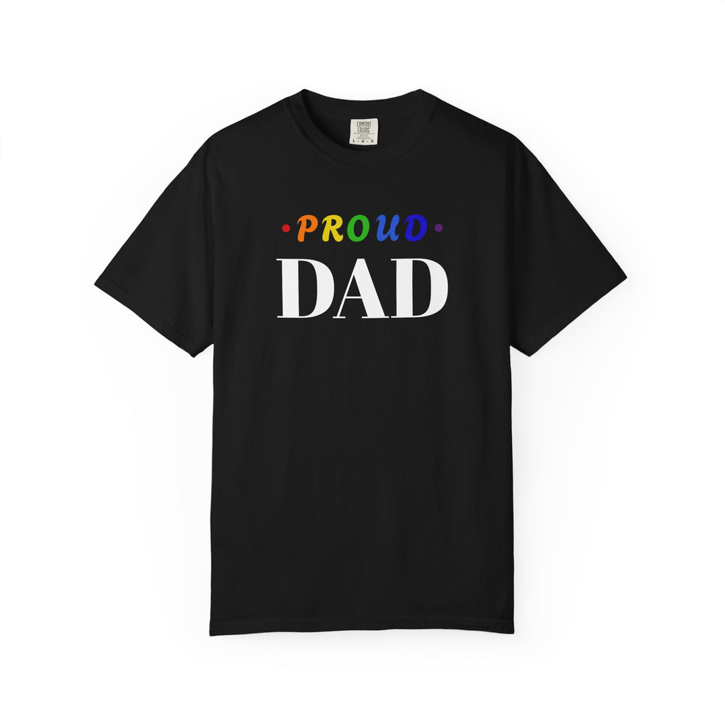 Proud Dad T-Shirt — Rainbow Pride Father Tee