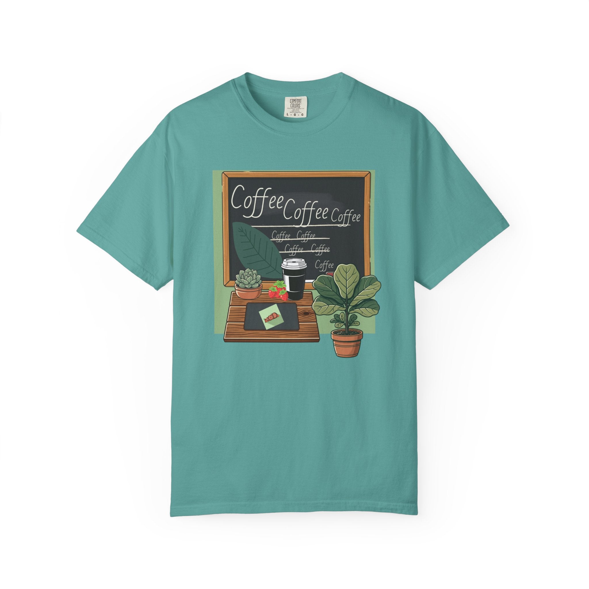 Coffee Shop Chalkboard Teacher T‑Shirt — Cozy Café Design