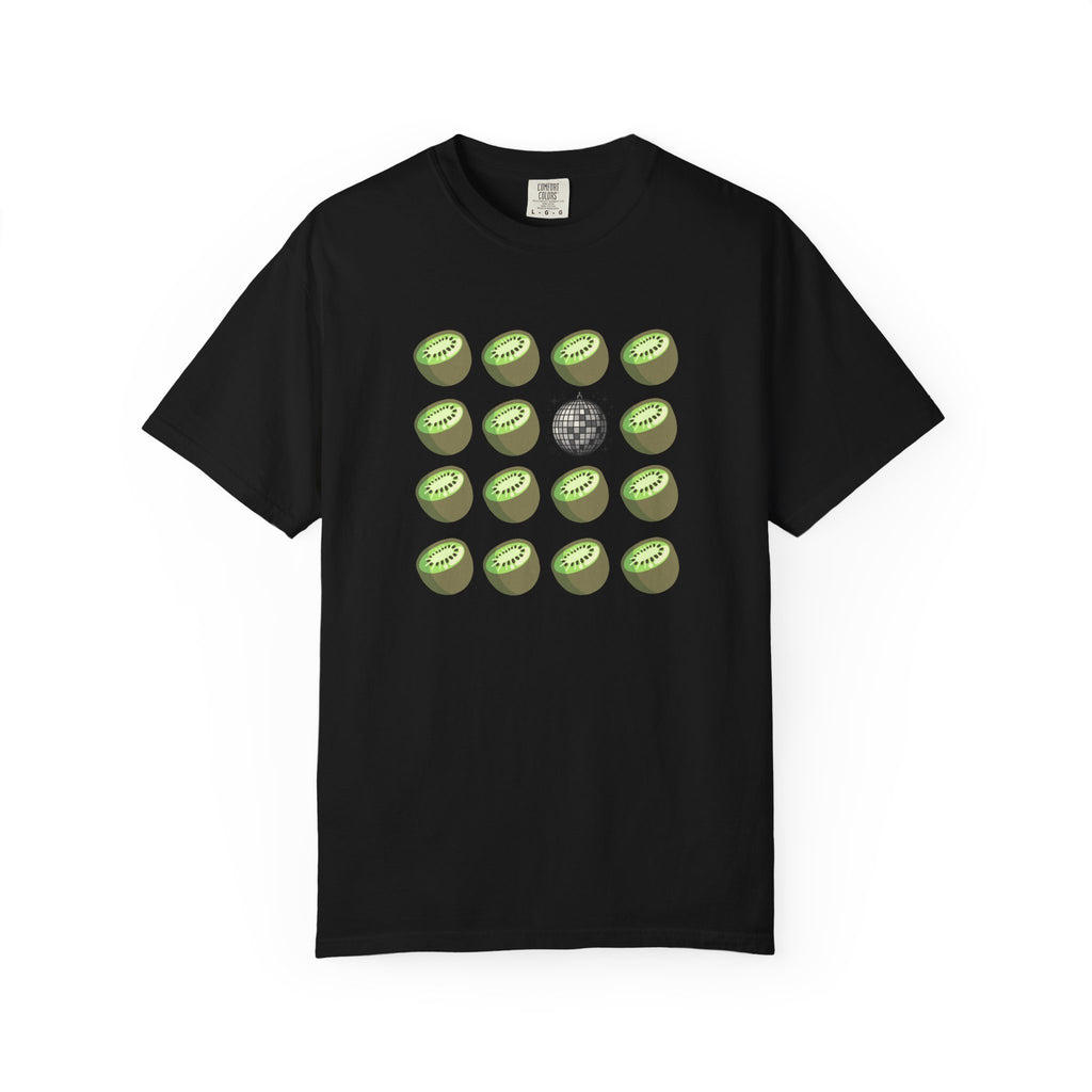 Kiwi All The Time Disco T-Shirt — Pop Art Fruit Design