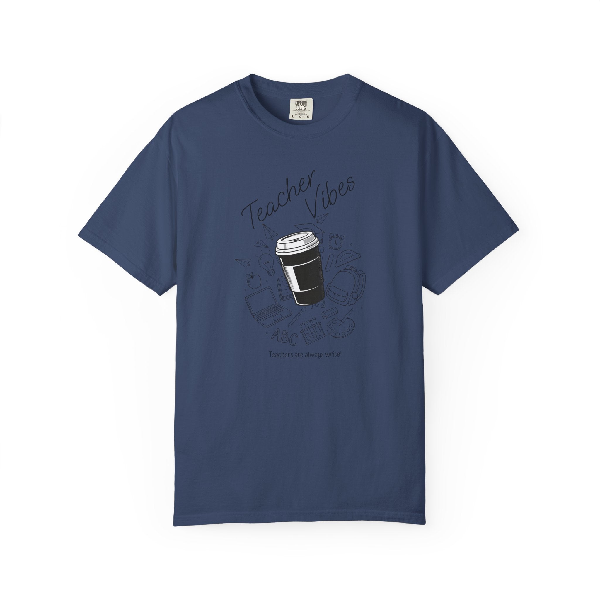 Teacher Tee Doodle T-shirt | School Supplies Illustration
