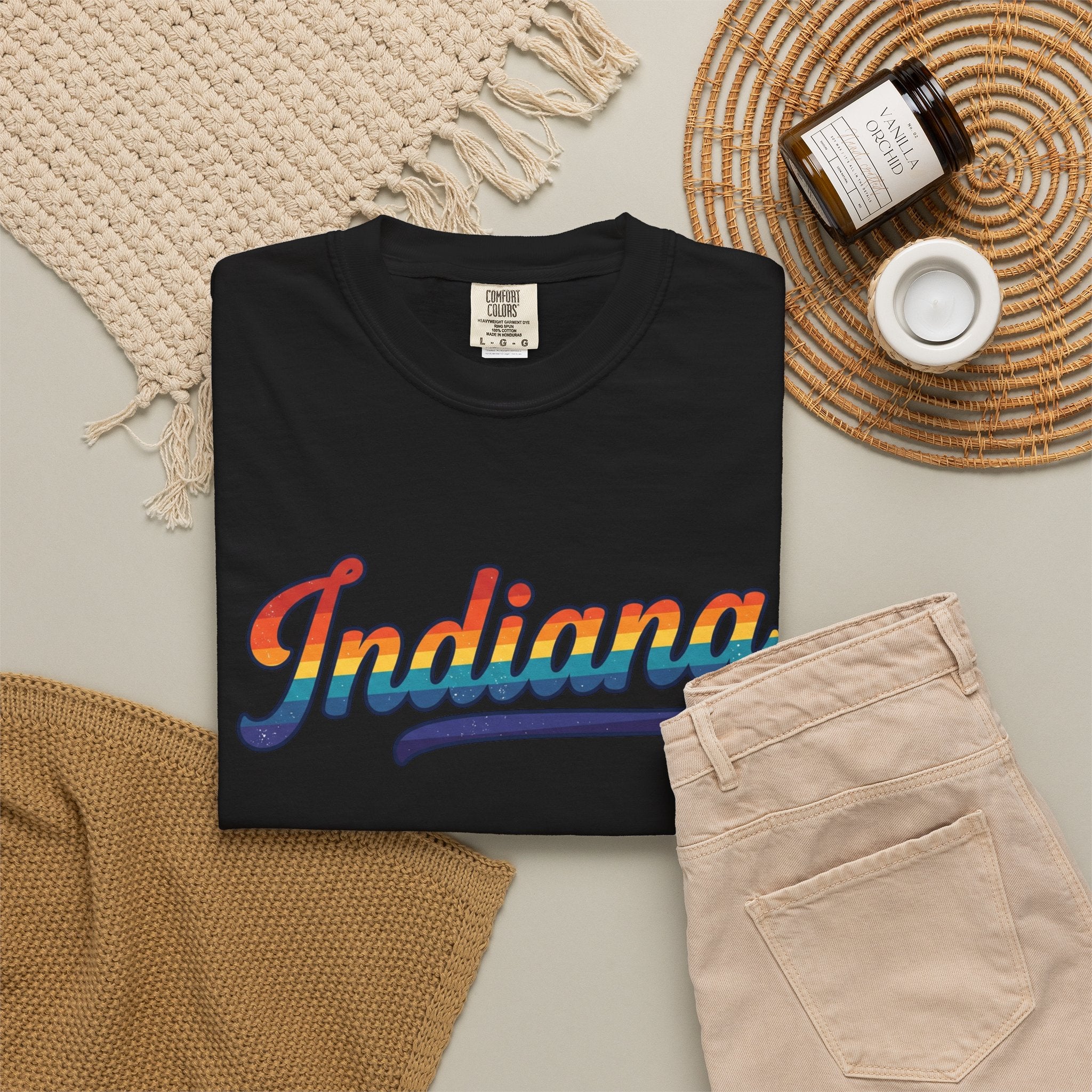 Rainbow Pride Indiana T-shirt | State Shirt