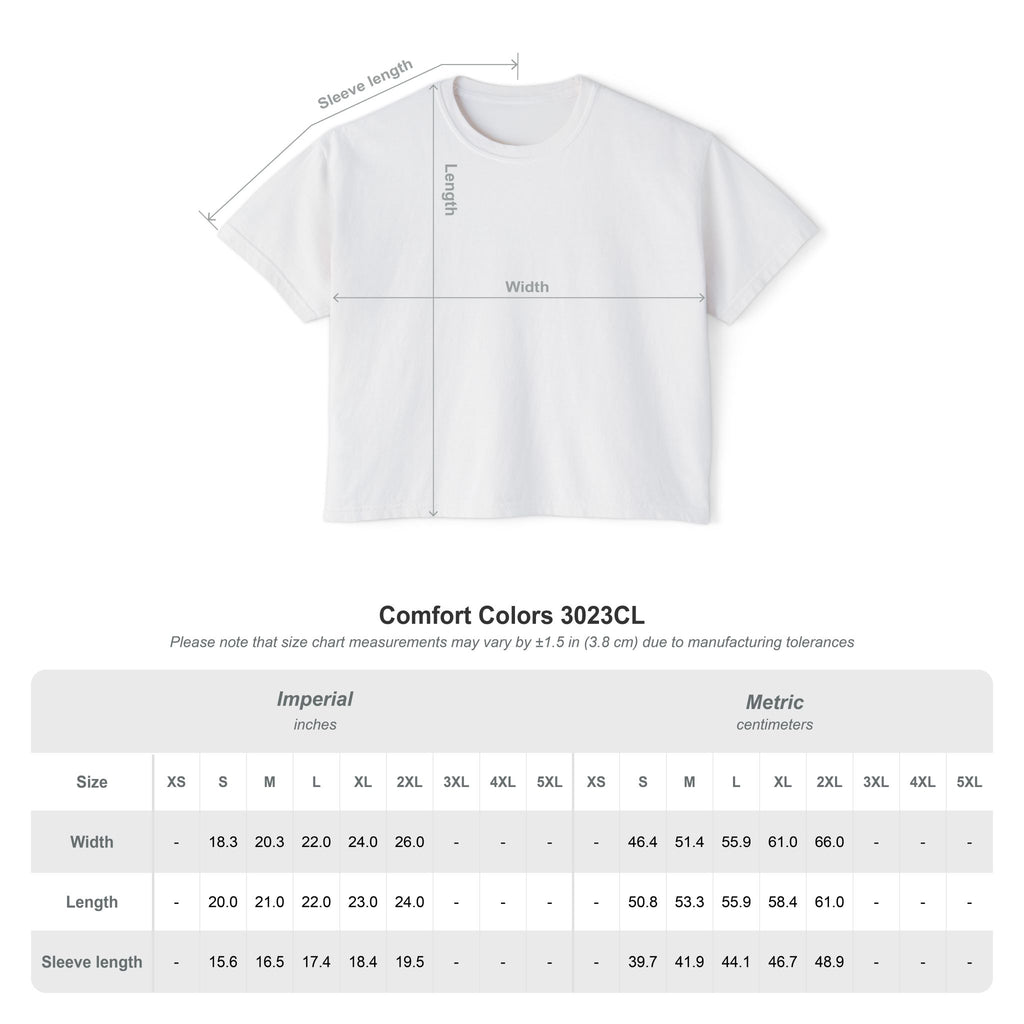 Boxy Tee — Minimalist "Respect Your Mother" Crop T-Shirt