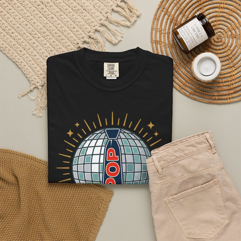 Retro Disco Mirrorball POP T-Shirt | Disco Concert Tee