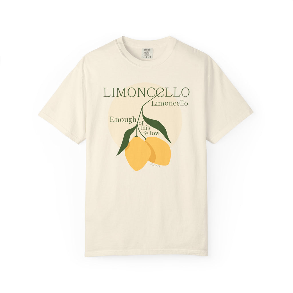 Limoncello Lemon Graphic T-Shirt — "Enough of this Fellow" Resist Vintage Citrus Tee
