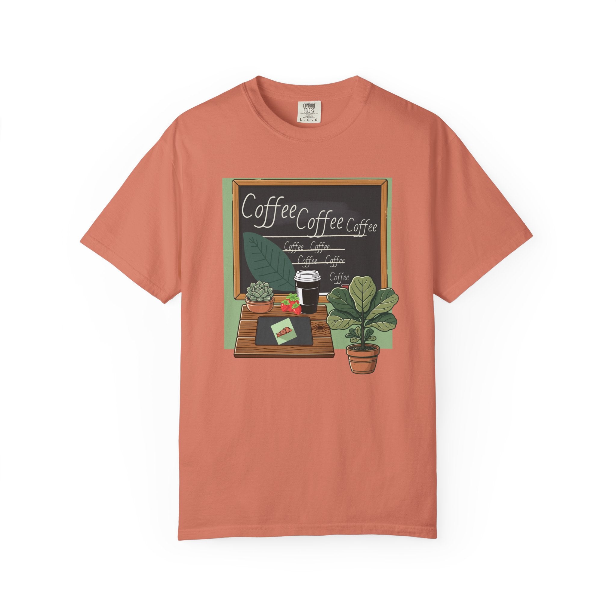 Coffee Shop Chalkboard Teacher T‑Shirt — Cozy Café Design