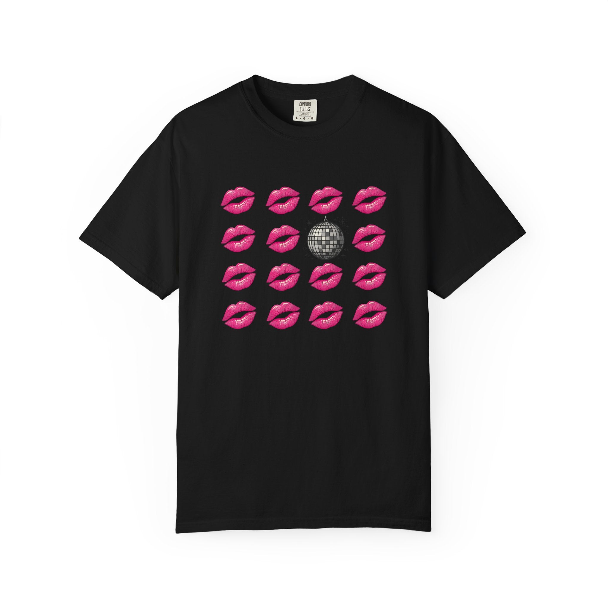 Kiss Kiss Disco T-Shirt — Kiss Lip Print Tee