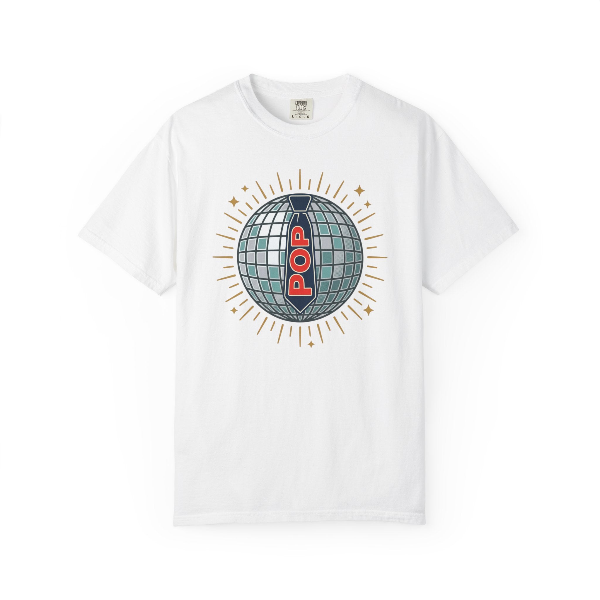 Retro Disco Mirrorball POP T-Shirt | Disco Concert Tee