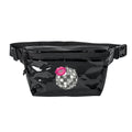 Clear Kiss Disco Print Waist Pack – Transparent Stadium Crossbody Bag