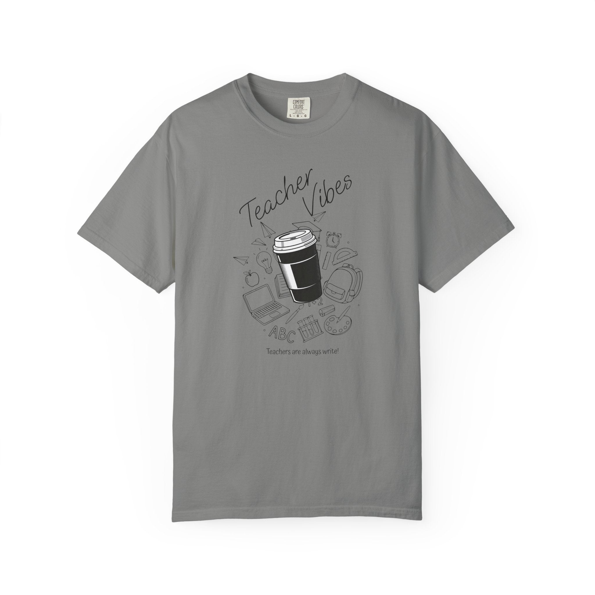 Teacher Tee Doodle T-shirt | School Supplies Illustration