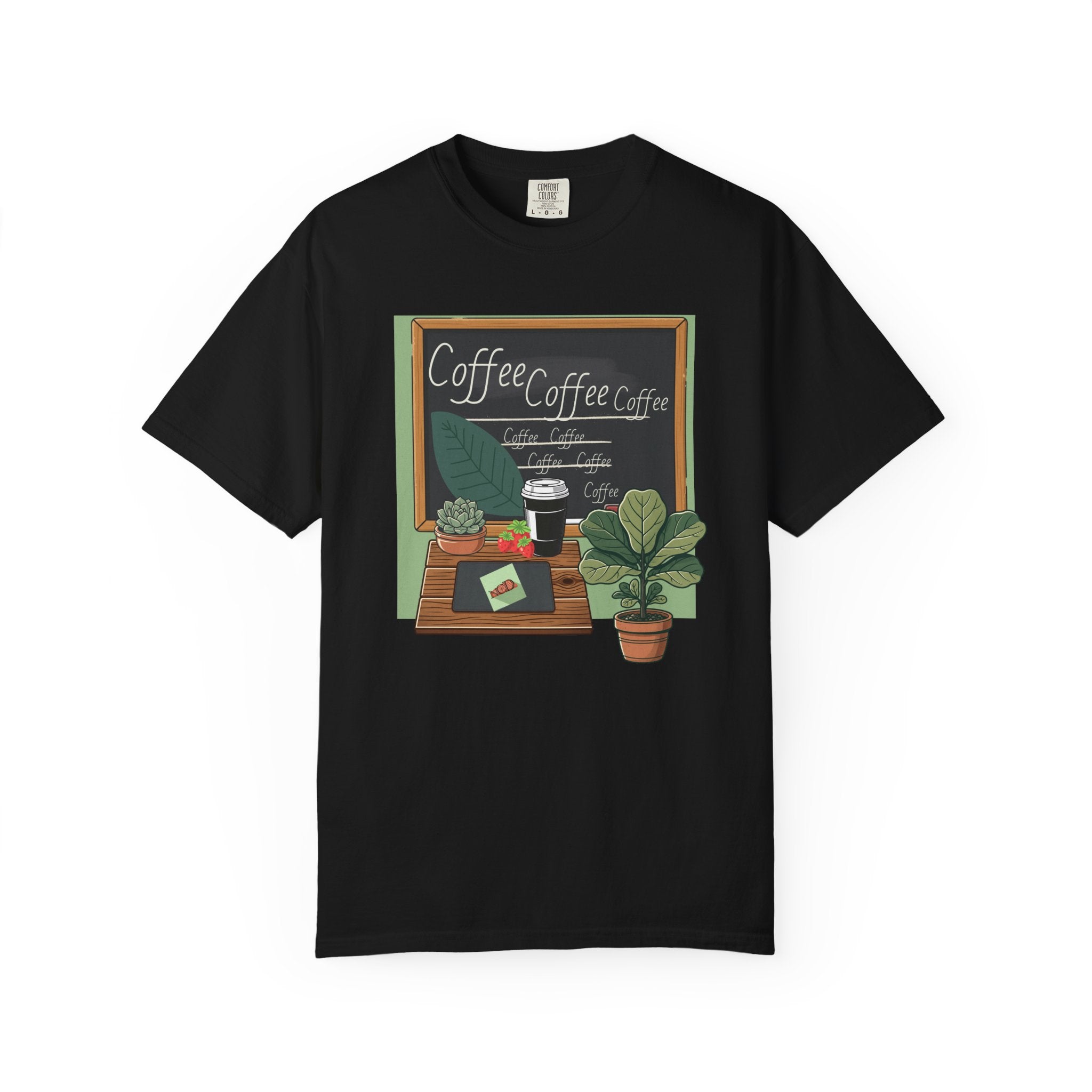 Coffee Shop Chalkboard Teacher T‑Shirt — Cozy Café Design