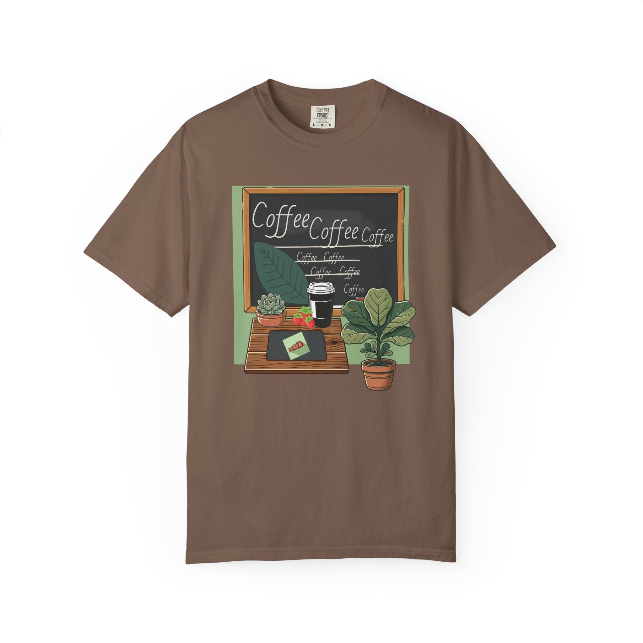 Coffee Shop Chalkboard Teacher T‑Shirt — Cozy Café Design