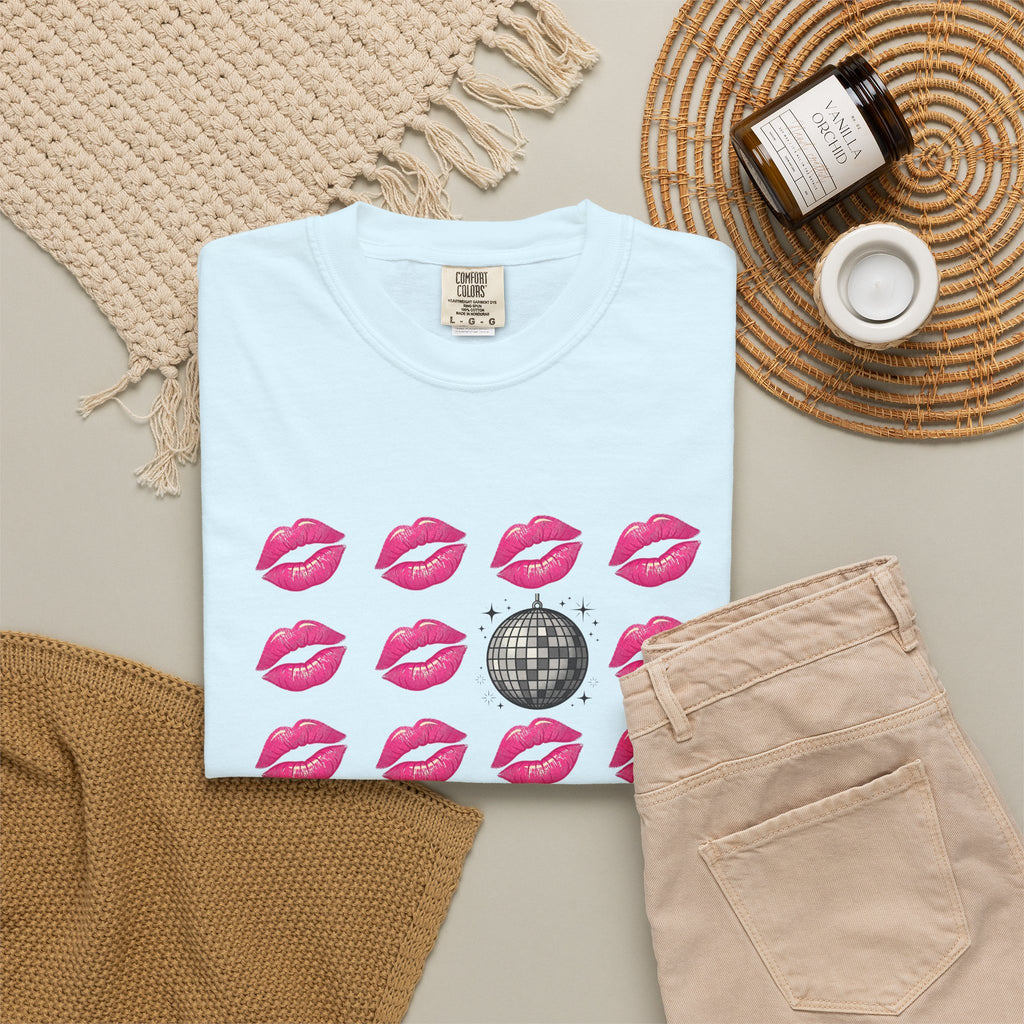 Kiss Kiss Disco T-Shirt — Kiss Lip Print Tee