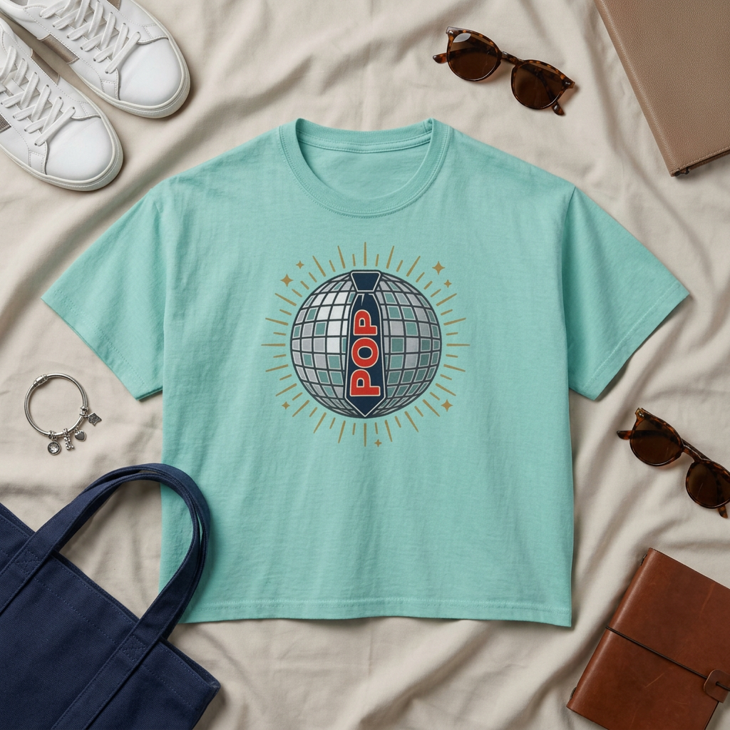 Disco Mirror Ball POP Tee | Women's Boxy Tee