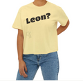 Leon? Bubble Text Crop Tee | Boxy Tee