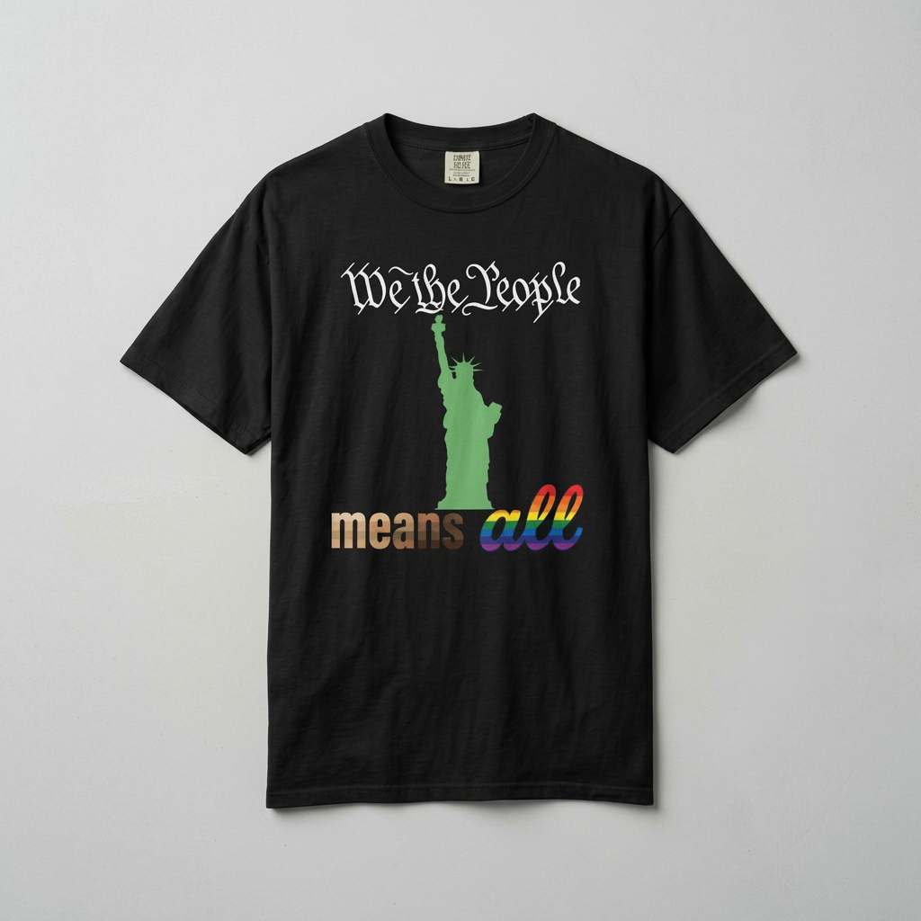 "We the People Means All" Pride and Equality T-Shirt