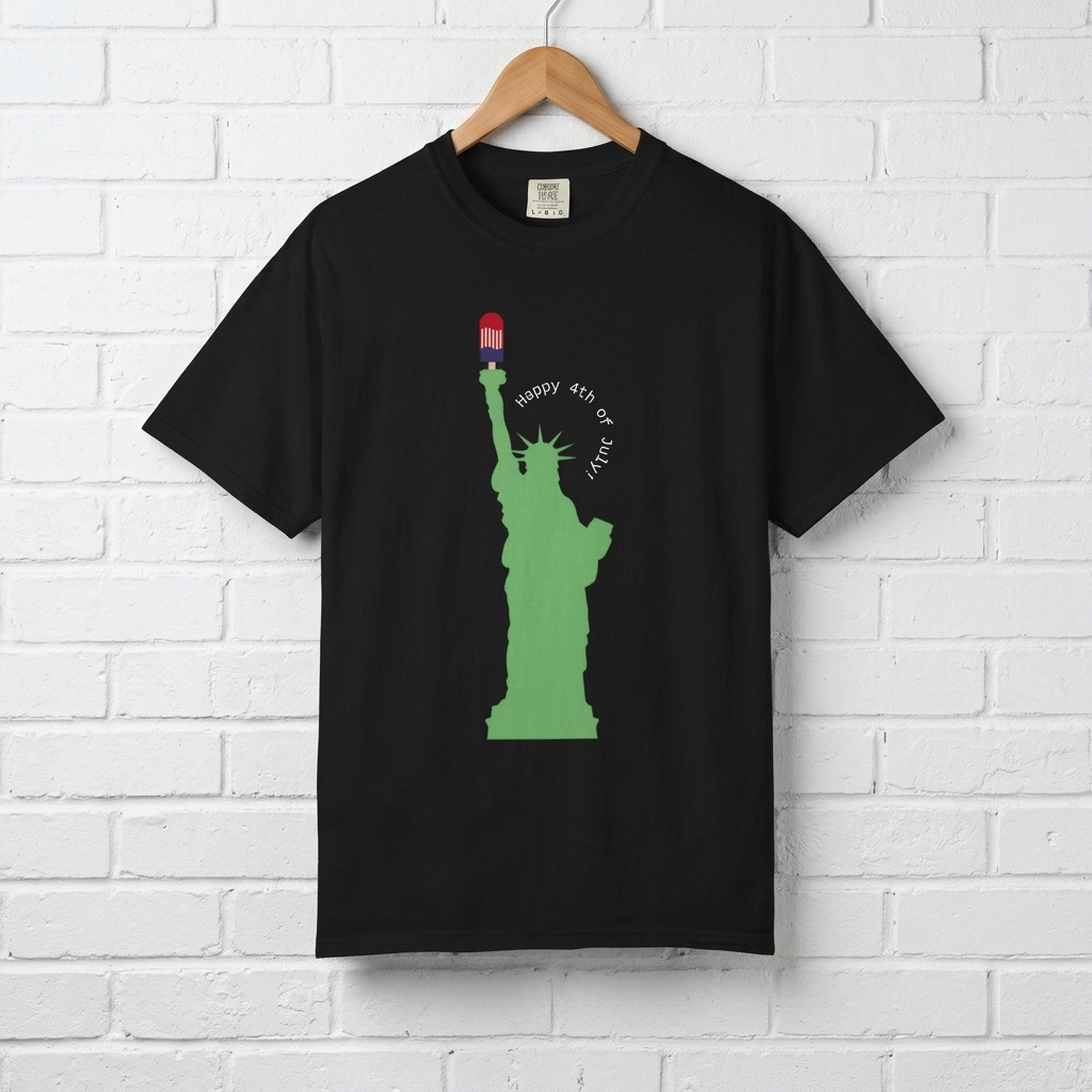 Statue of Liberty Graphic T-Shirt — Simply 4th of July Humor Tee