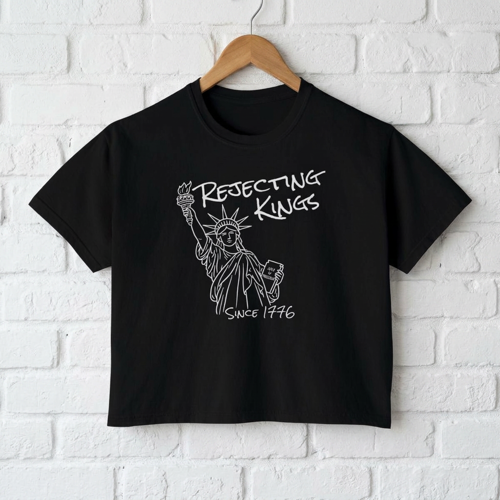Graphic Tee — "Rejecting Kings Since 1776" Statue of Liberty Shirt