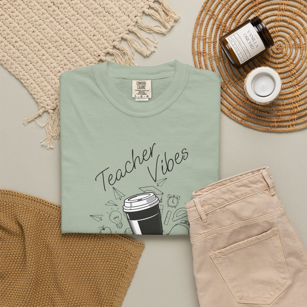 Teacher Tee Doodle T-shirt | School Supplies Illustration
