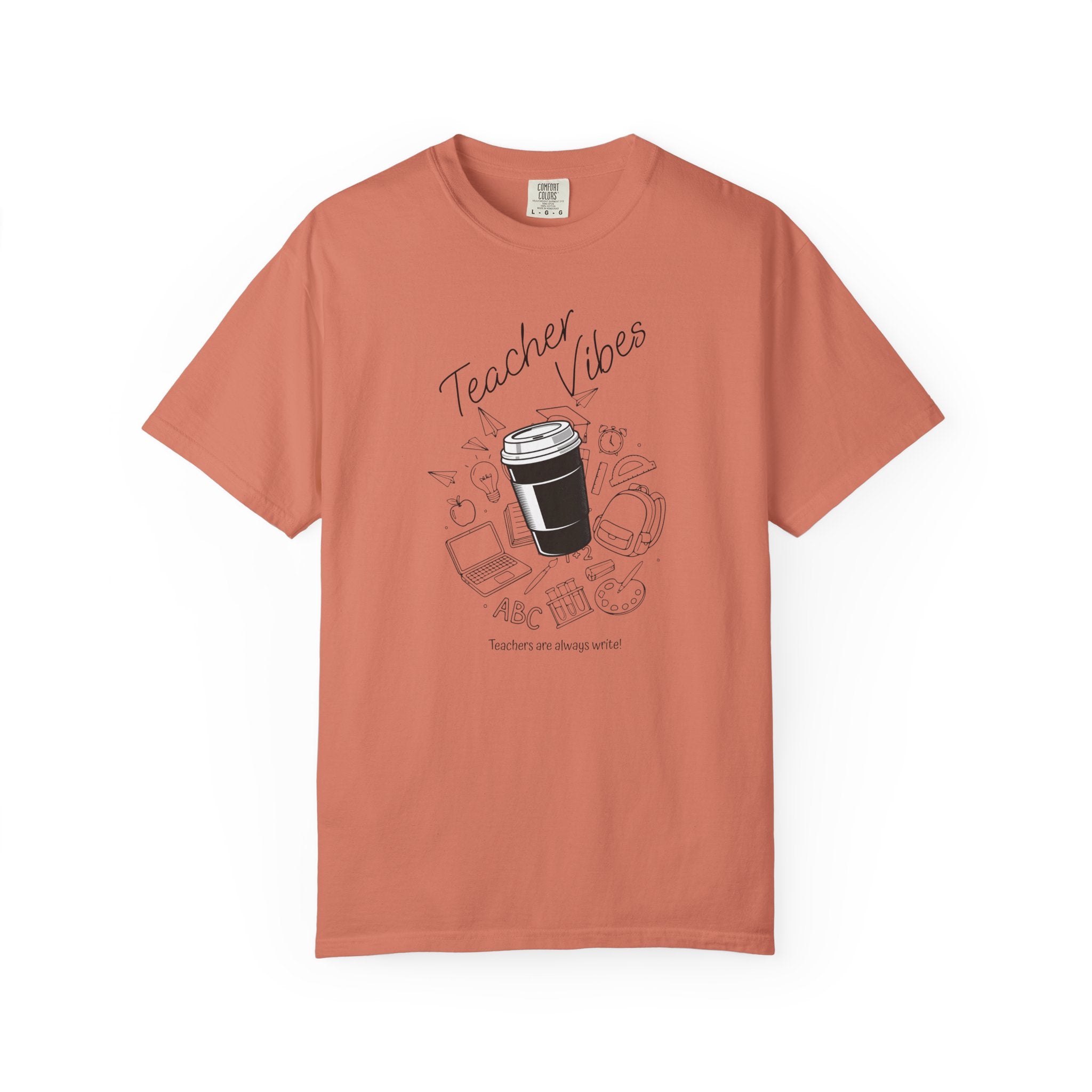 Teacher Tee Doodle T-shirt | School Supplies Illustration