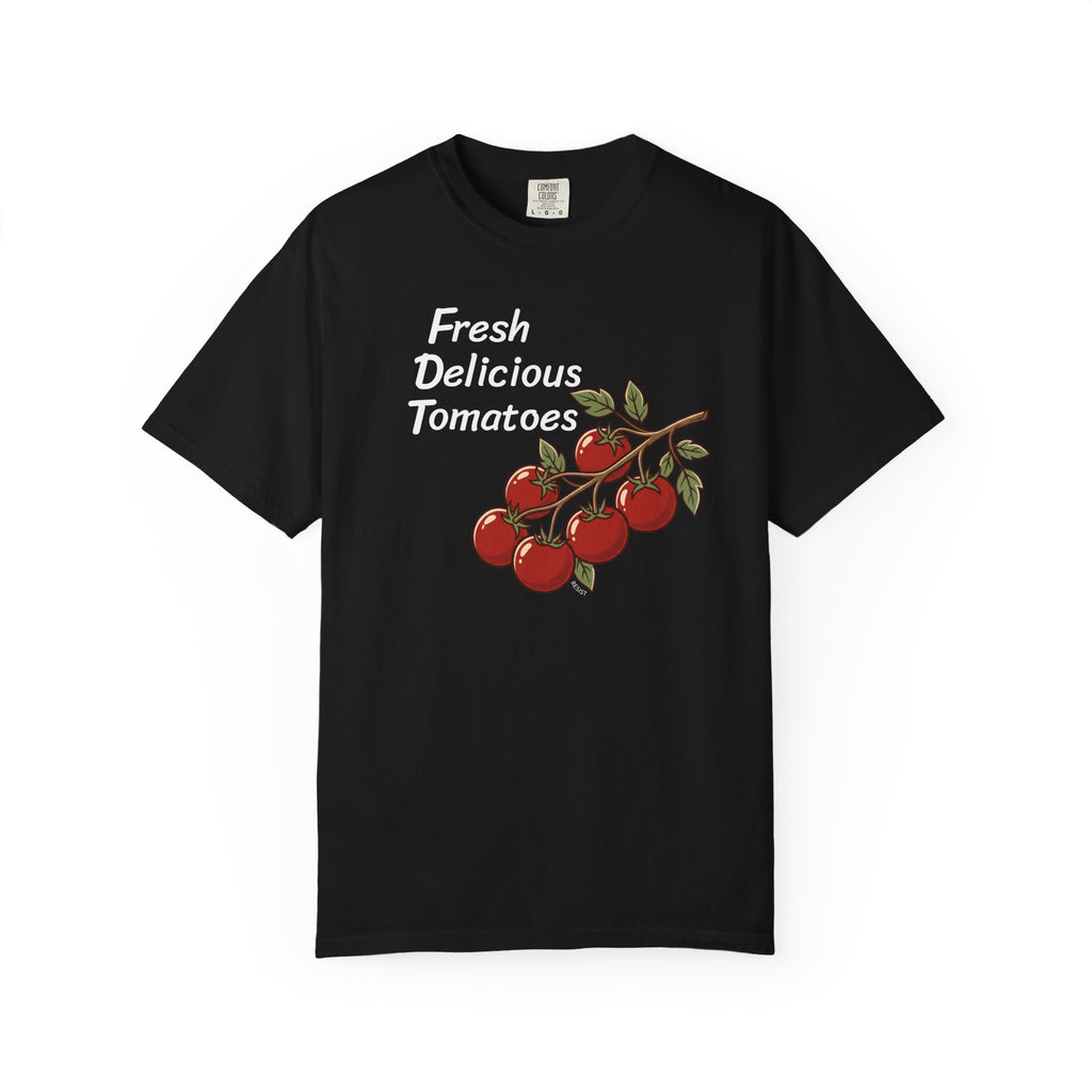 "Fresh Delicious Tomatoes" Garden Graphic Tee — Tomato Vine Resist T-Shirt