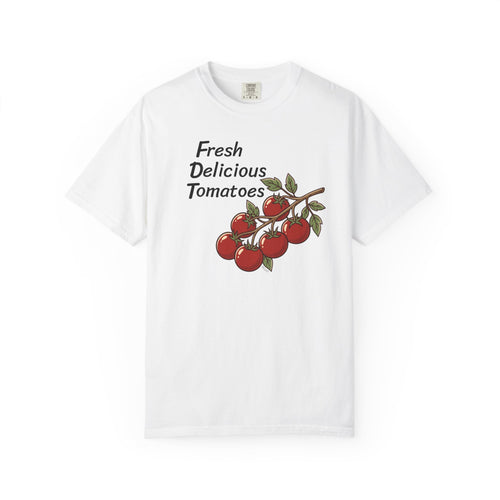 "Fresh Delicious Tomatoes" Garden Graphic Tee — Tomato Vine Resist T-Shirt