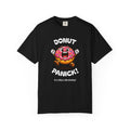 Donut Panic! Cute Running Donut Graphic T-Shirt — Personalizable Tee