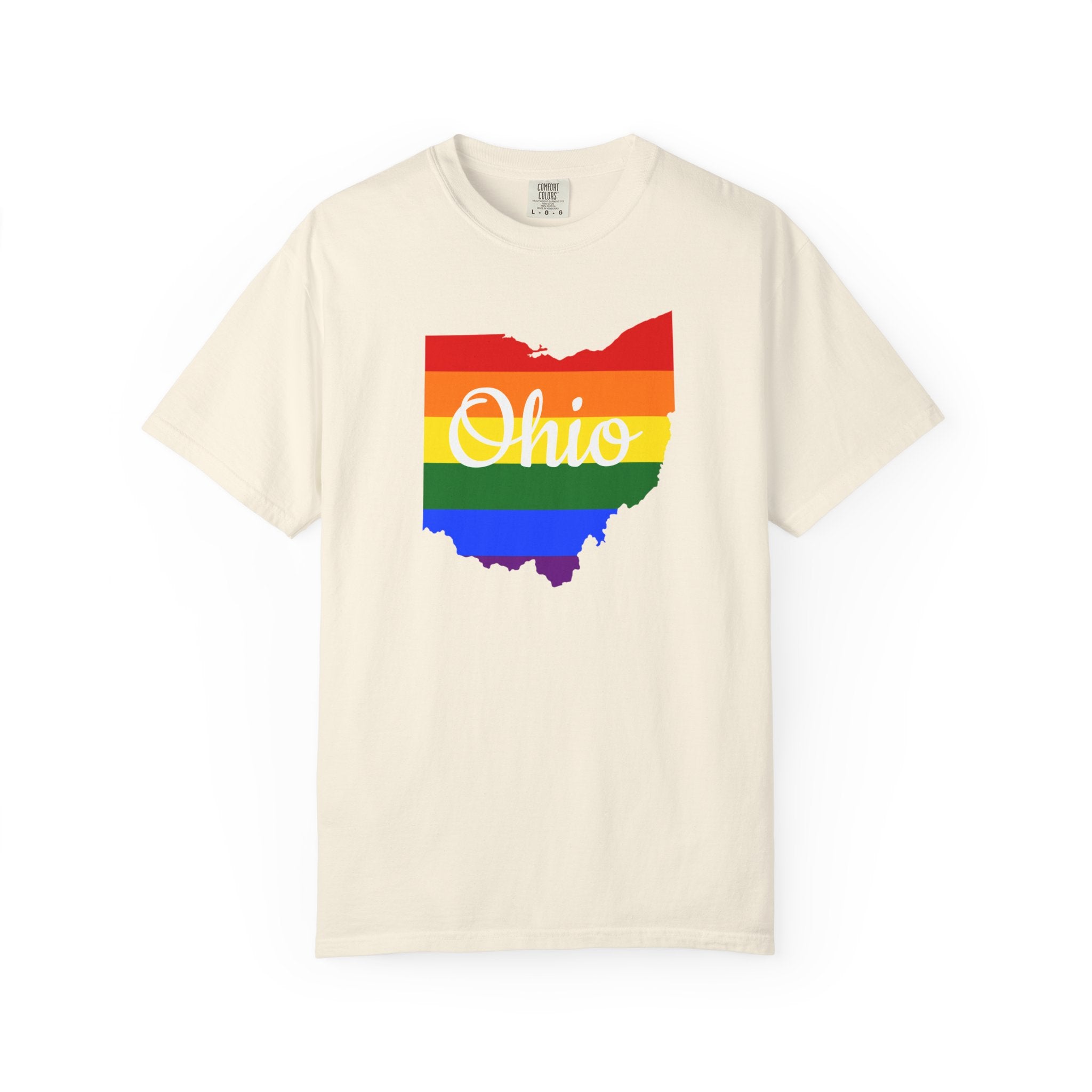 Rainbow Pride Ohio T-shirt | State Map Shirt