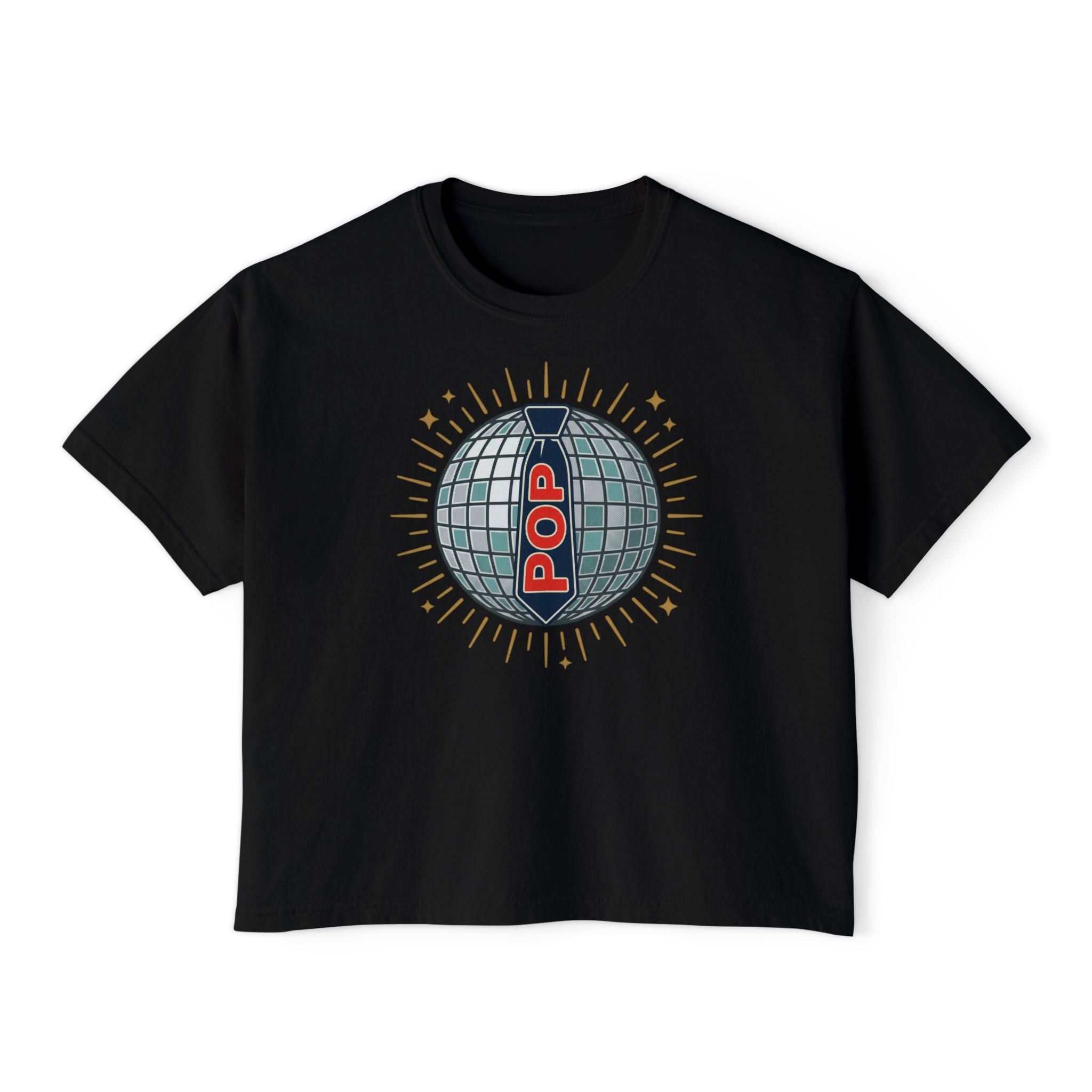 Disco Mirror Ball POP Tee | Women's Boxy Tee