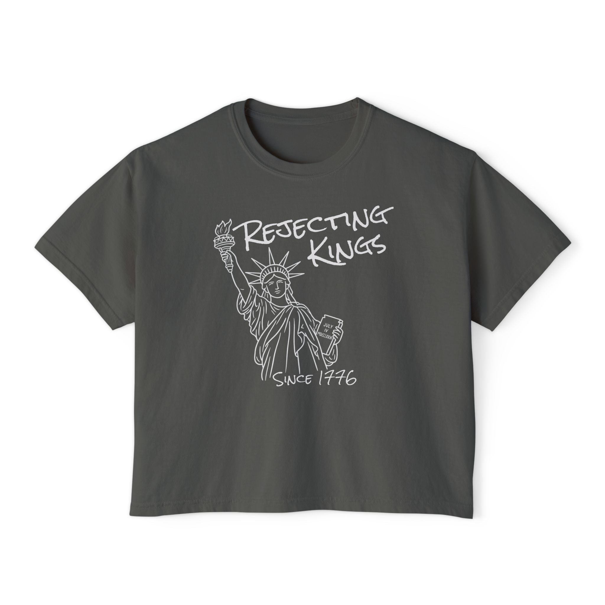 Graphic Tee — "Rejecting Kings Since 1776" Statue of Liberty Shirt