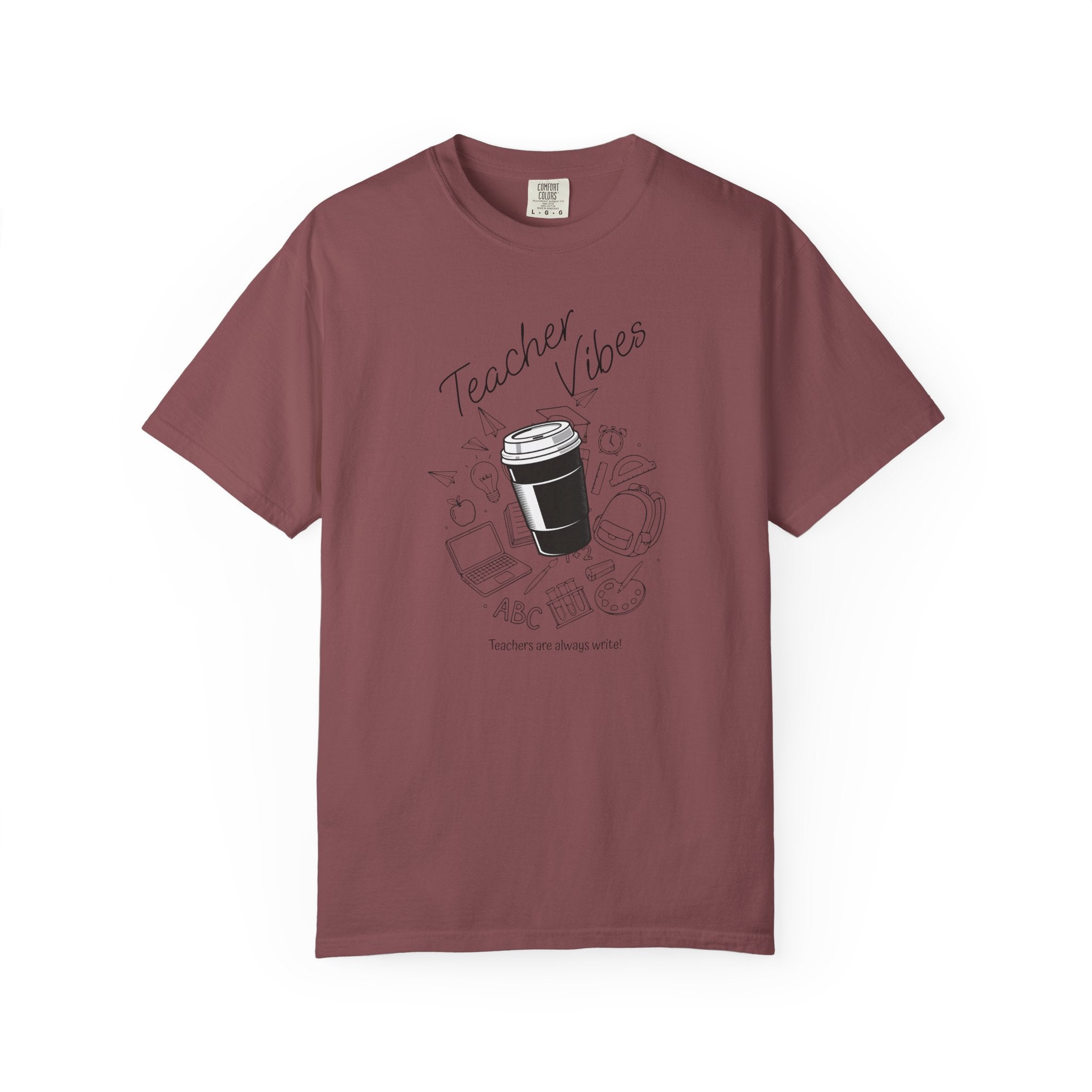 Teacher Tee Doodle T-shirt | School Supplies Illustration