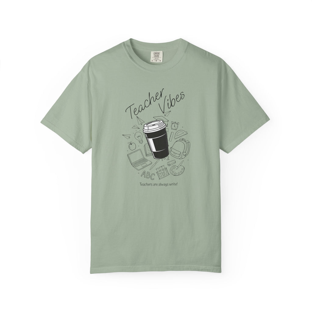 Teacher Tee Doodle T-shirt | School Supplies Illustration