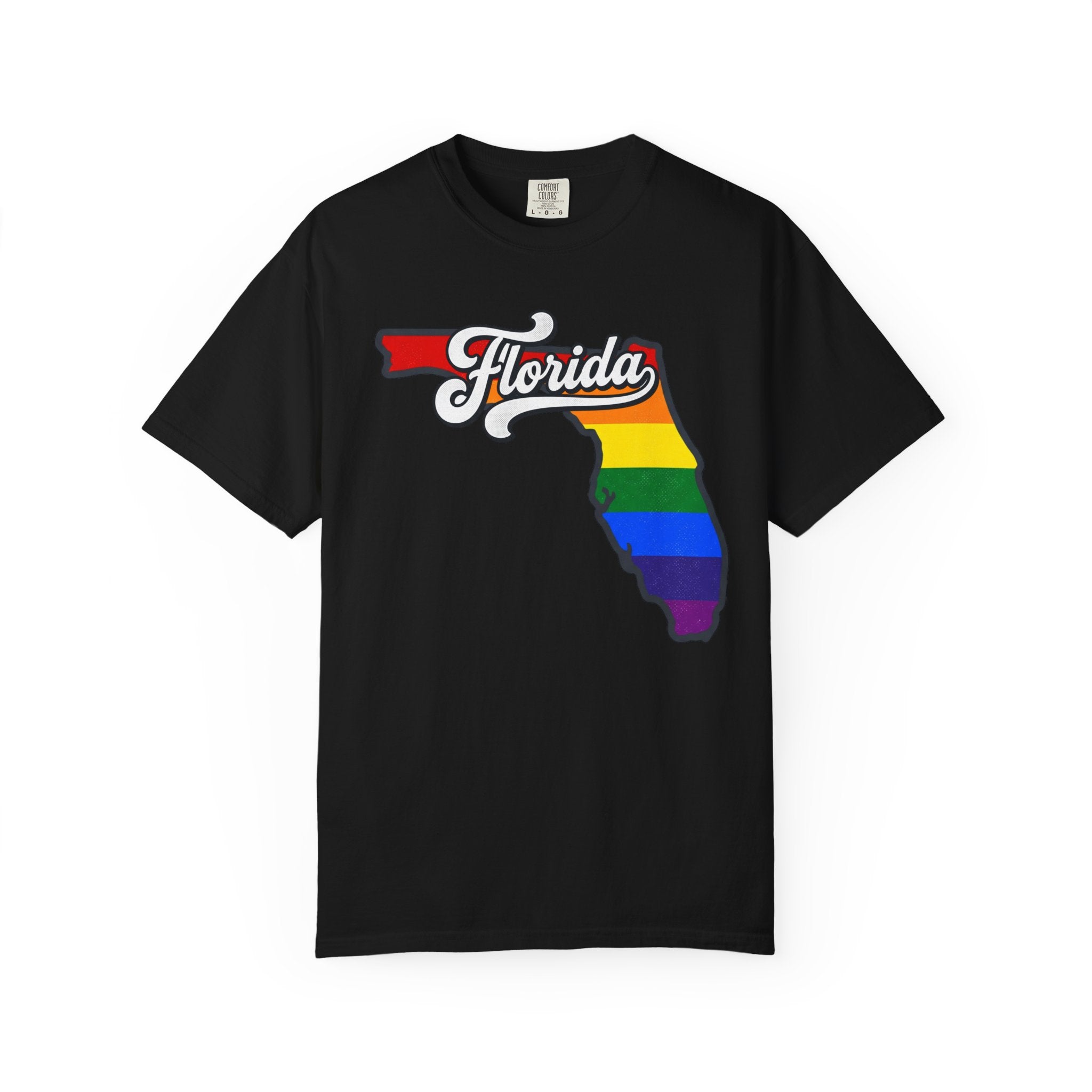 Florida Rainbow State Map T-Shirt