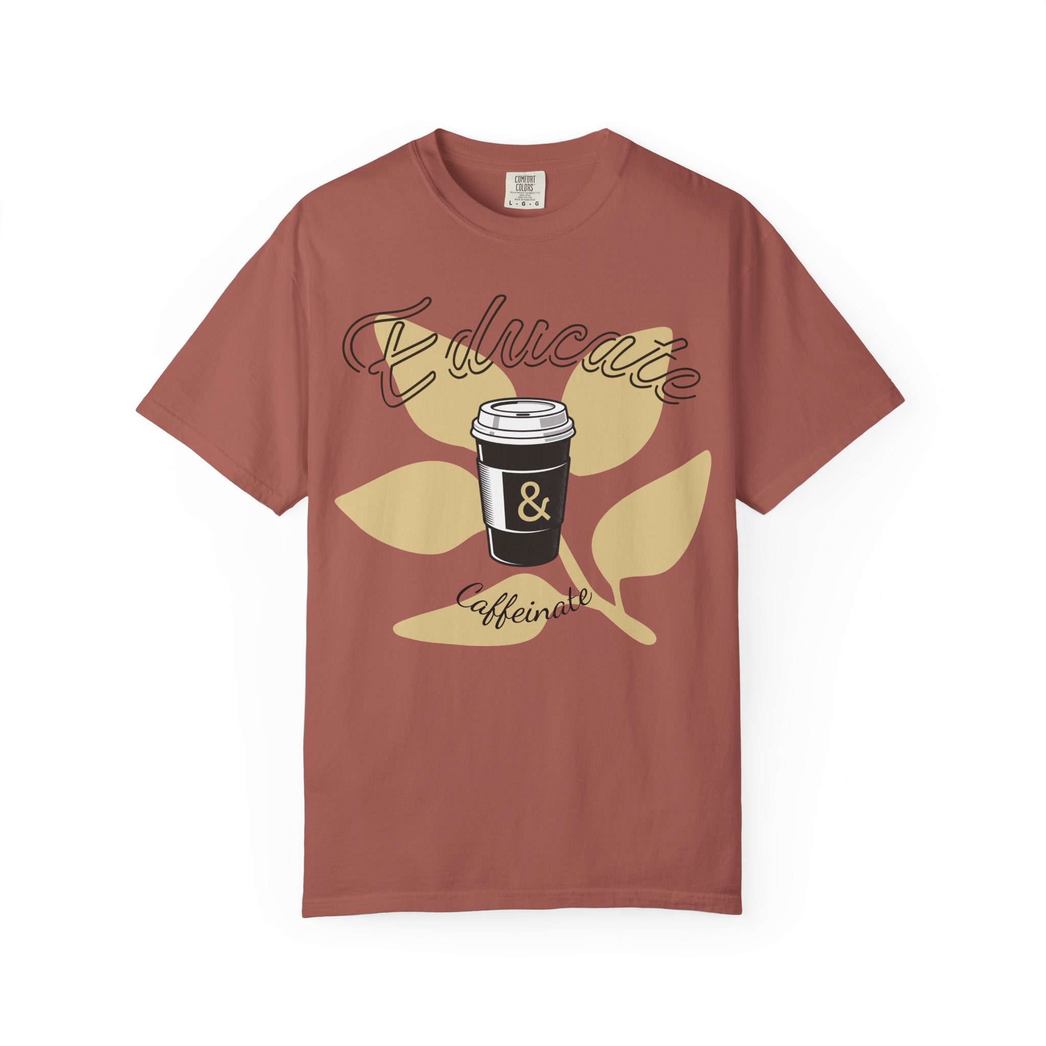 Educate & Caffeinate T-Shirt | Coffee Cup Teacher Tee