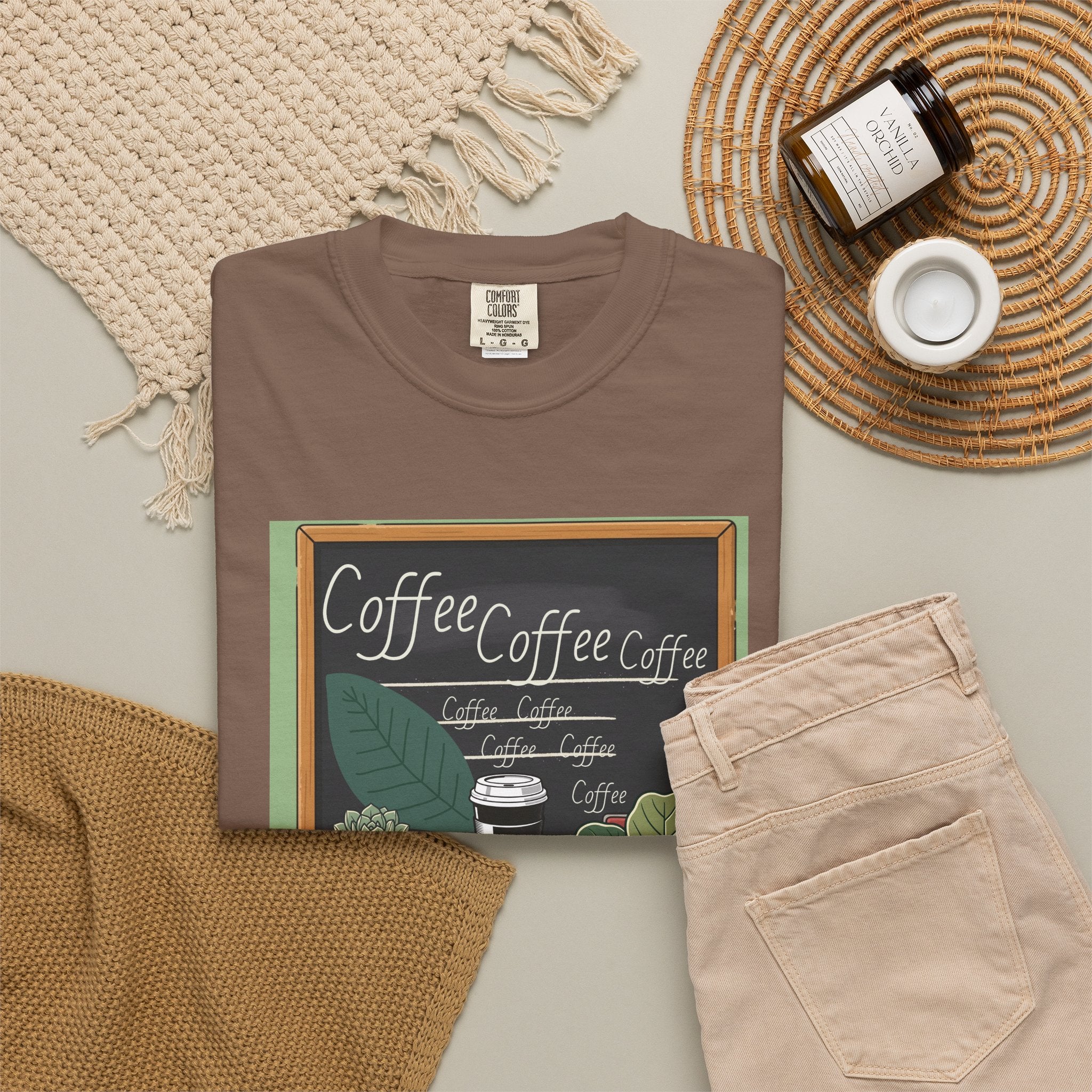 Coffee Shop Chalkboard Teacher T‑Shirt — Cozy Café Design