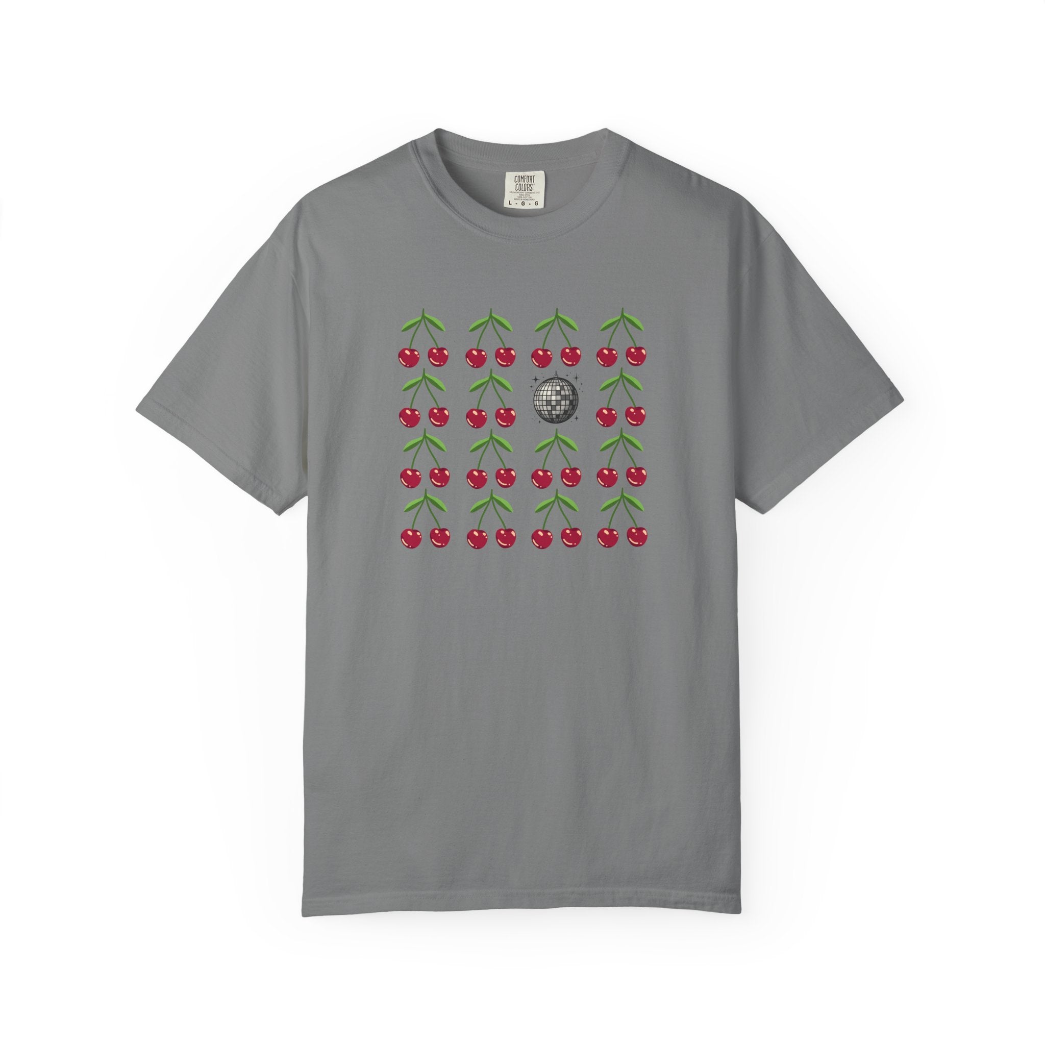 Cherry All the Time Disco T‑Shirt — Retro Pattern Pop Art Tee