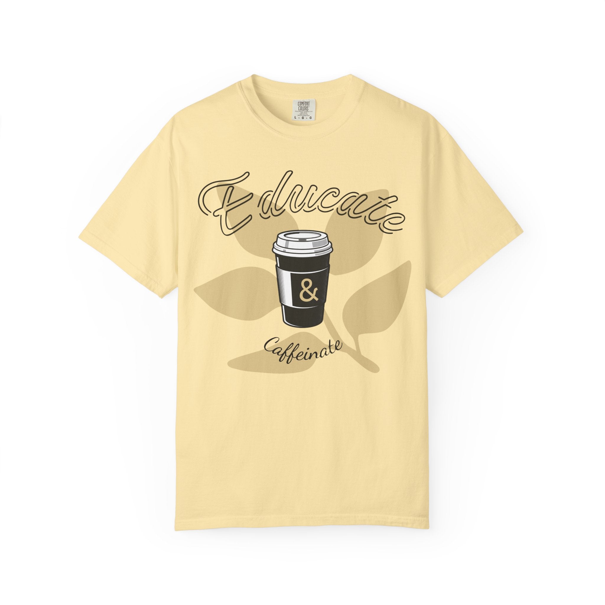 Educate & Caffeinate T-Shirt | Coffee Cup Teacher Tee